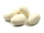 Acrylperlen,  30x20 mm, creme