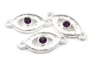 Verbindungsst�ck , 26x12 mm, amethyst