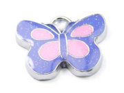 Anh�nger Rania 'Falter', 19x14 mm, lila