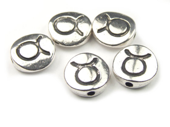 Perlen mit Sternzeichen 'Stier', 10,5 mm