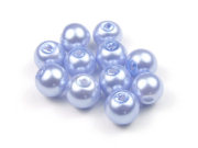 Glaswachsperlen, himmelblau, 6mm