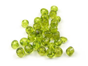 Rocailles, 3,0 mm, transparent, oliv