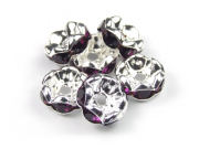 Strassrondelle, 8mm, amethyst
