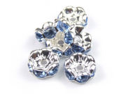Strassrondelle, 8mm, himmelblau