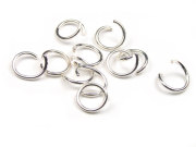 Binderinge 'Match' versilbert, 10 mm