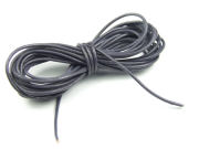 Lederband, rund, 1.0 mm, violett