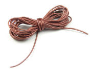 Lederband, rund, 1.0 mm, rotbraun