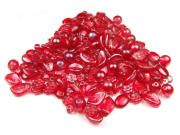 Perlenmix, b�hmisch 'Silhouette-Mix', rot