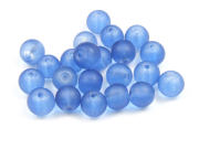 Perlen, Serie Satin C,  6 mm, matt, royalblau