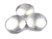 Metallperle, geb�rstet, Taler, 25 mm