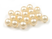 Glaswachsperlen b�hmisch, 8 mm, creme