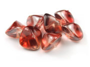 Glasperlen, 15x11 mm, rosarot