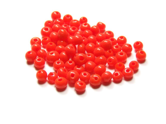 Perlen zum Basteln, 3mm, orange
