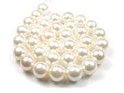 Muschelkernperlen, 12 mm, creme