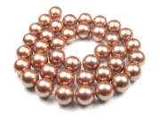 Muschelkernperlen , 10 mm, copper