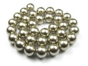 Muschelkernperlen , 12 mm, taupe