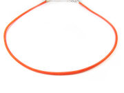 Ketten, mit Seide bespannt, 46 cm, orange