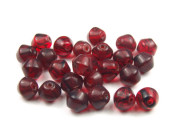 Doppelkegel,  6 mm, granatrot