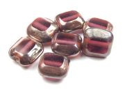 Perlen mit L�ster, Quadrate, 11 mm