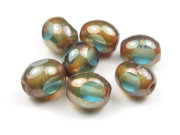 Perlen mit L�ster, Ovale, 12 x 9,5 mm