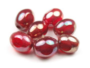 Perlen mit L�ster, Ovale, 12 x 9,5 mm