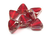 Perlen mit L�ster, Dreiecke, 7x8 mm,