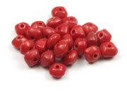 Perlen, Rondelle, 6x4 mm, rot