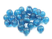Glasperlen, rund,  6 mm, t�rkis