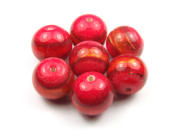 Lampenperle , rund 12 mm, rot