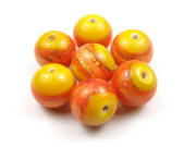 Lampenperle , rund 12 mm, rot