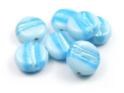 Lampenperle, Taler, 15x6 mm, t�rkis