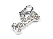 Charms mit Strass 'Bellos Knochen' 21x8 mm