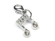 Charms mit Strass 'Musica' 13x10 mm