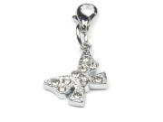 Charms mit Strass 'Schmetterling'  14x9