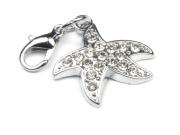 Charms mit Strass 'Seestern'  14x9