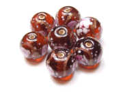 Glasperle  12 mm, braun