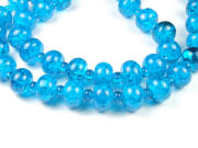 Crack Perlen, Rondelle, 12x8 mm, t�rkis
