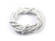Kunstlederband, geflochten, 2,5 mm, wei�