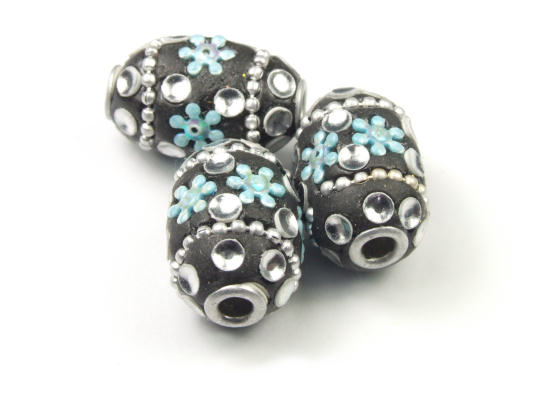 Kashmiri Perle 'Gujarati Ban' 21x14 mm