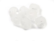 Facett-Glasperlen,rund, 12 mm, wei�