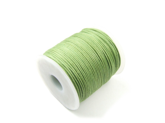 Baumwollband, gewachst, 0,5 mm, grn