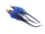 Ohrringe mit Federn, Serie Sum, blau