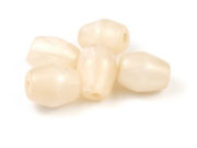 Perlen aus Kunstharz, T�nnchen, 12x10 mm,creme