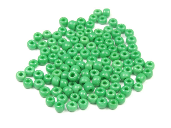 Rocailles, 2,5 mm, opak, dunkelgrün