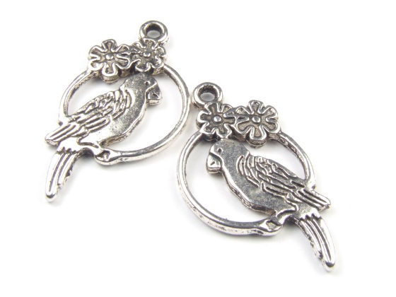 Anh�nger Papagei, 27x15 mm