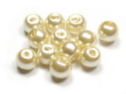 Glaswachsperlen, champagner, 6mm
