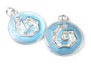 Anh�nger, T-Schneck, 20 mm, blau