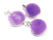 Anh�nger, Kreismuster, 18 mm, lila
