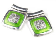 F�delelemente, Ornamentquadrat, 19 mm, gr�n
