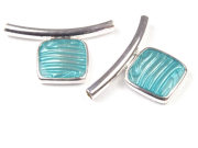 F�delelemente, Quadrate, 13 mm, t�rkis